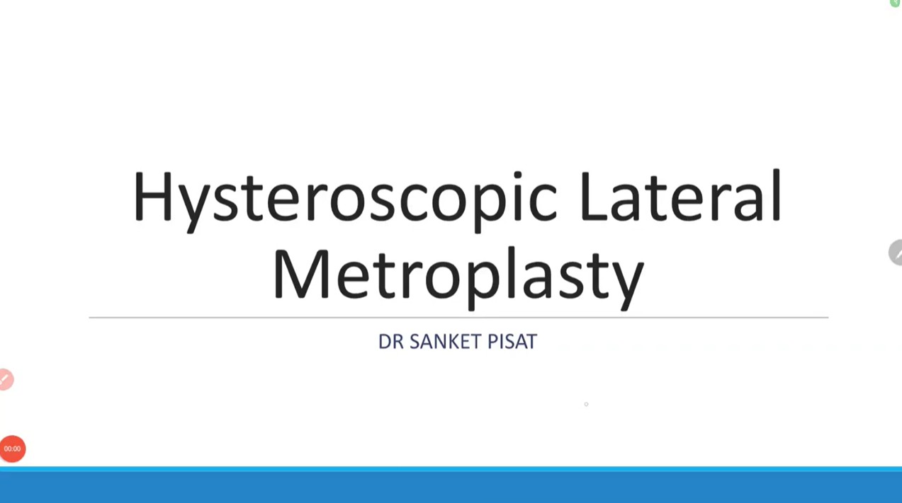 Hysteroscopic Lateral Metroplasty T shaped Uterus
