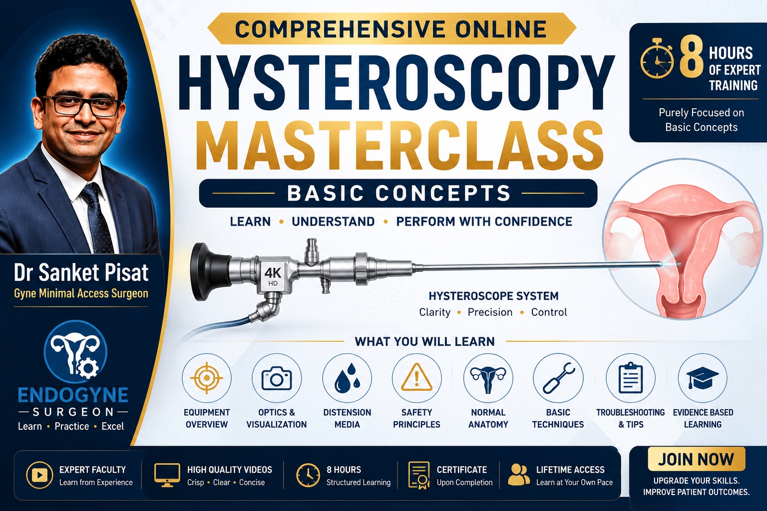 dot COM Hysteroscopy Part 1 - (Fundamental Foundations- BASICS)